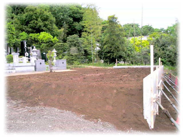 墓地造成例3 施工中